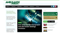 Desktop Screenshot of ambulanseforum.no